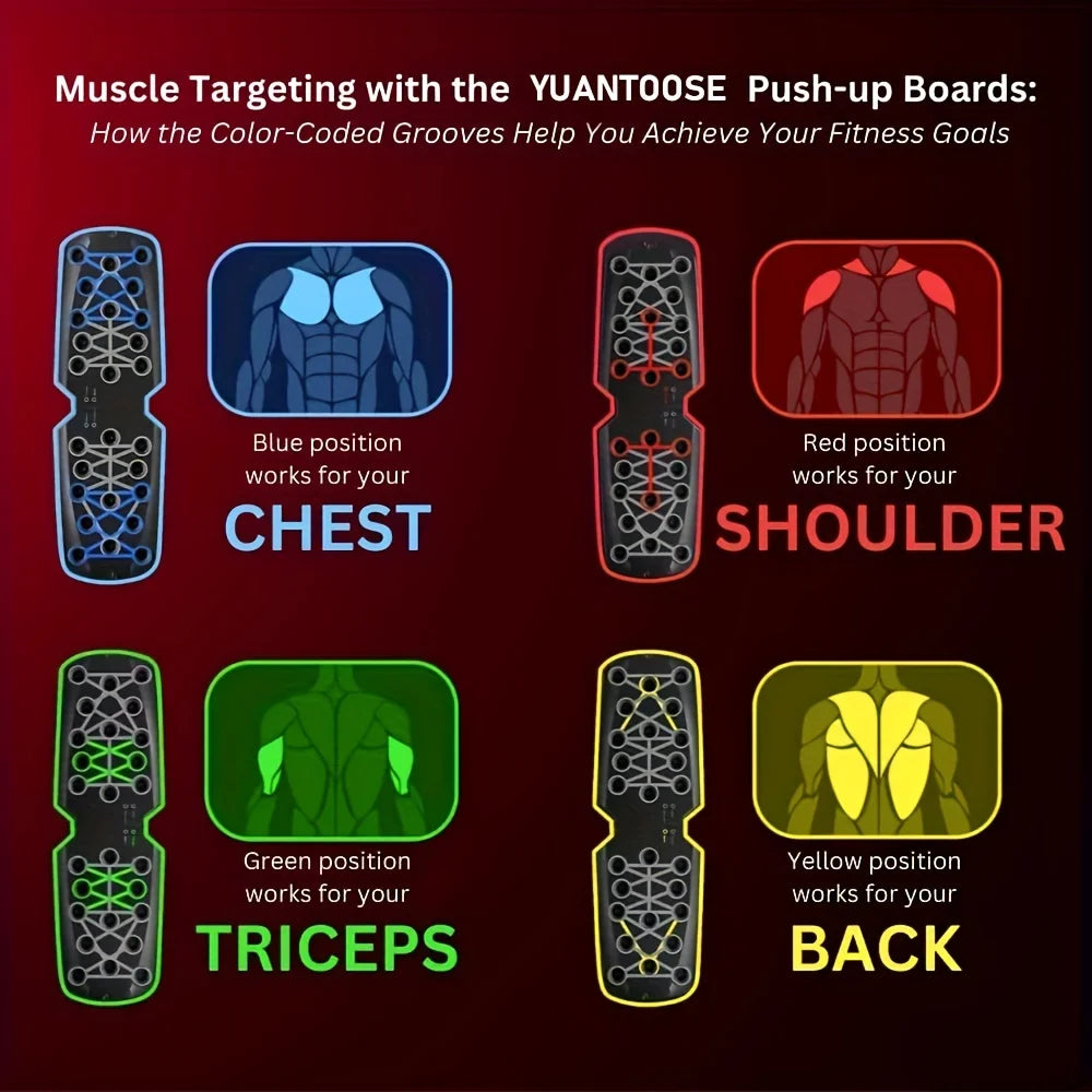 Multifunctional Folding Push-Up Board for Home and Gym Workouts - Enhance Chest Strength and Overall Fitness
