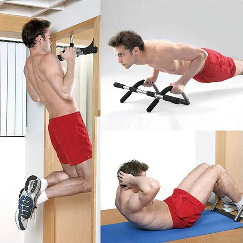 Adjustable Chin-Up Bar for Home Workout and Gym Training - Door Frame Horizontal Pull-Up Bar Fitness Equipment