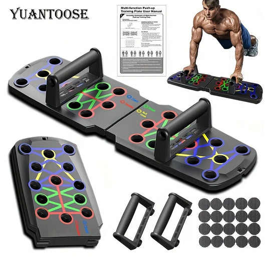 Multifunctional Folding Push-Up Board for Home and Gym Workouts - Enhance Chest Strength and Overall Fitness